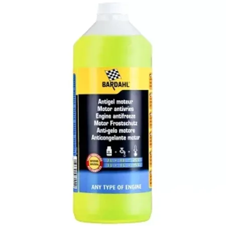 Антифриз BARDAHL Универсален, Концентрат, Жълт - 1L